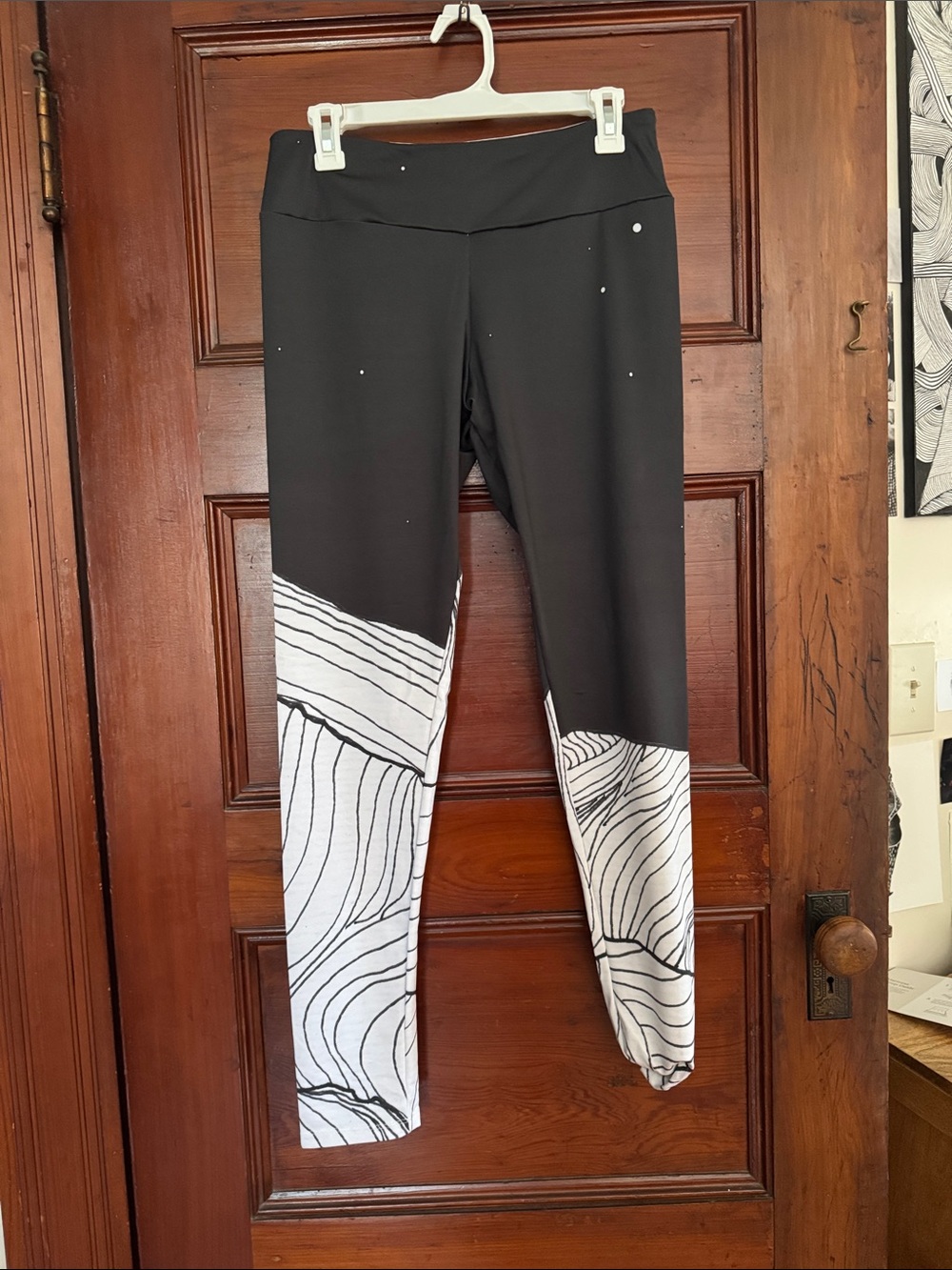 Society6 Black and White Patterned Leggings
